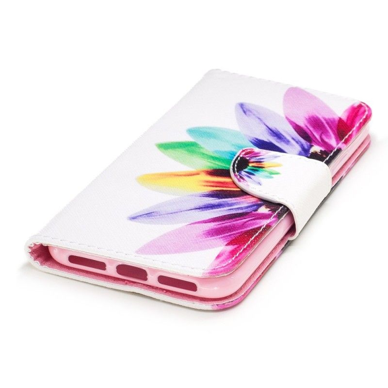 Bescherming Hoesje iPhone X Telefoonhoesje Aquarelbloem
