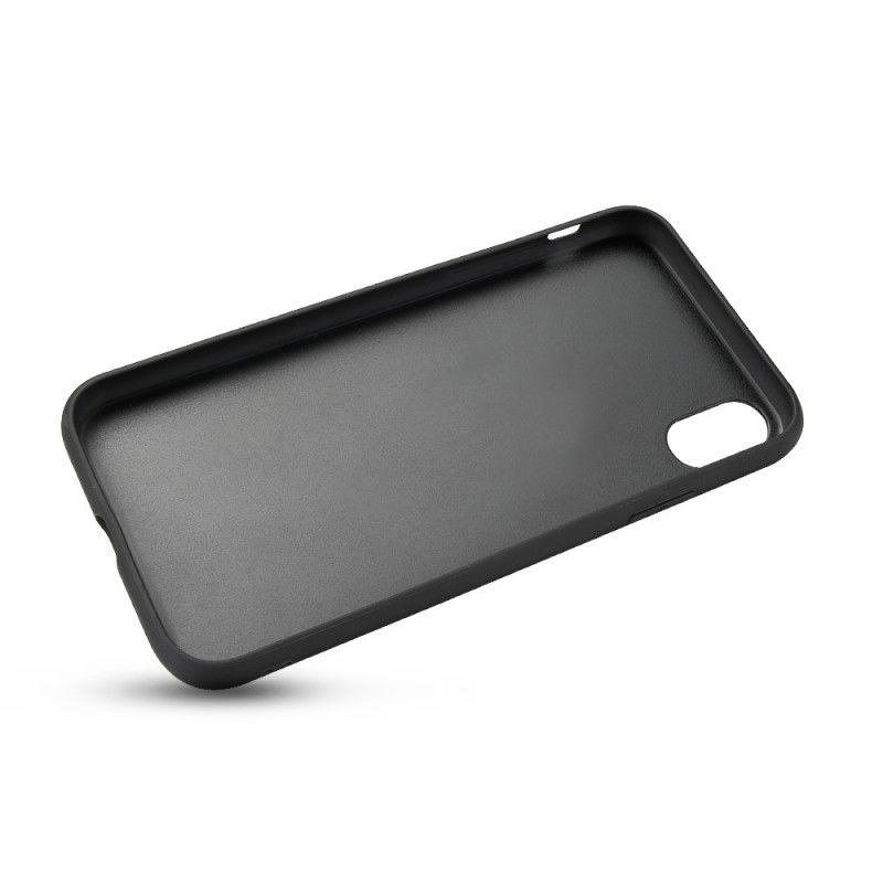 Case Hoesje iPhone X Bruin Telefoonhoesje Echt Leer Met Krokodillenleer