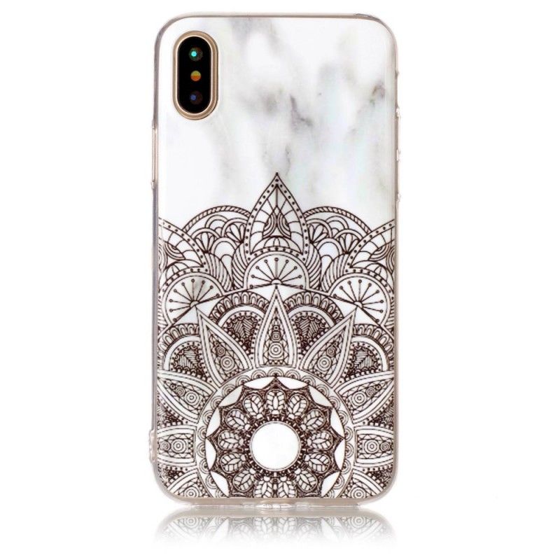 Case Hoesje iPhone X Telefoonhoesje Gemarmerde Mandala