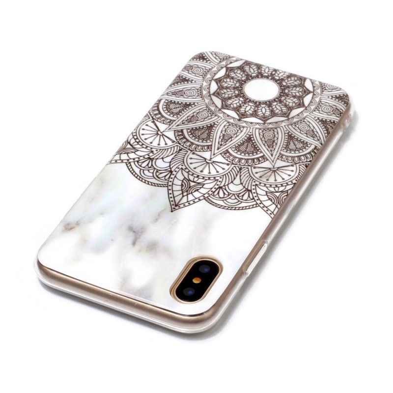 Case Hoesje iPhone X Telefoonhoesje Gemarmerde Mandala
