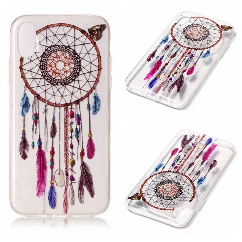 Cover Hoesje iPhone X Telefoonhoesje Transparante Kleurrijke Dromenvanger