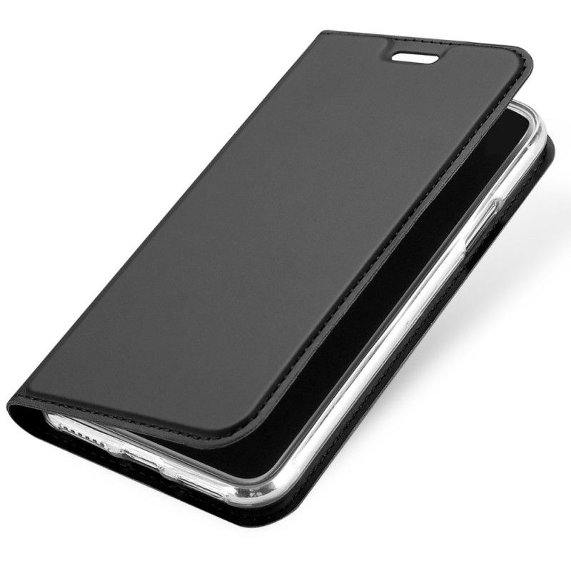 Folio-hoesje iPhone X Goud Zwart Telefoonhoesje Harmonieus