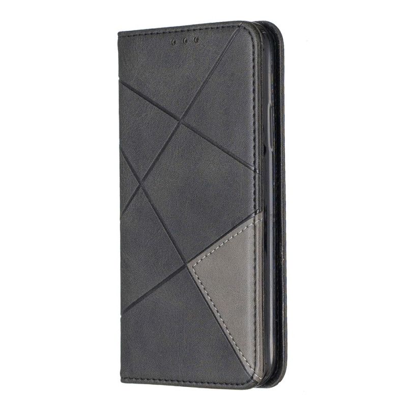 Folio-hoesje voor iPhone X Grijs Zwart Kunstenaarsstijl