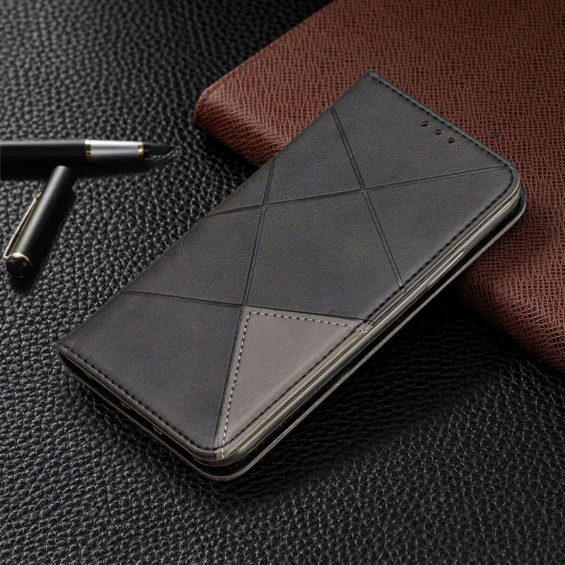 Folio-hoesje voor iPhone X Grijs Zwart Kunstenaarsstijl