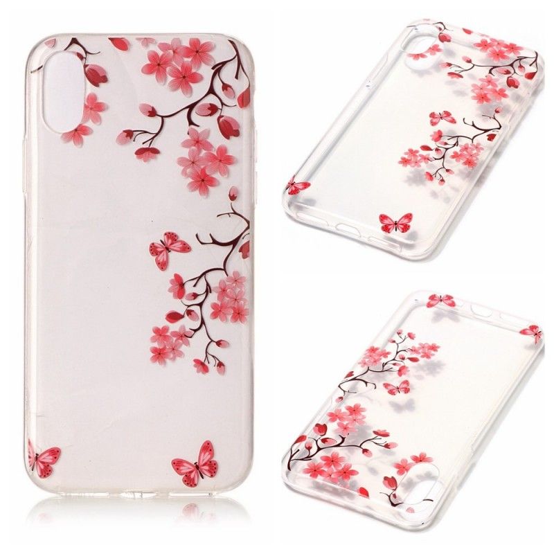 Hoesje iPhone X Transparant Bloeiende Boom