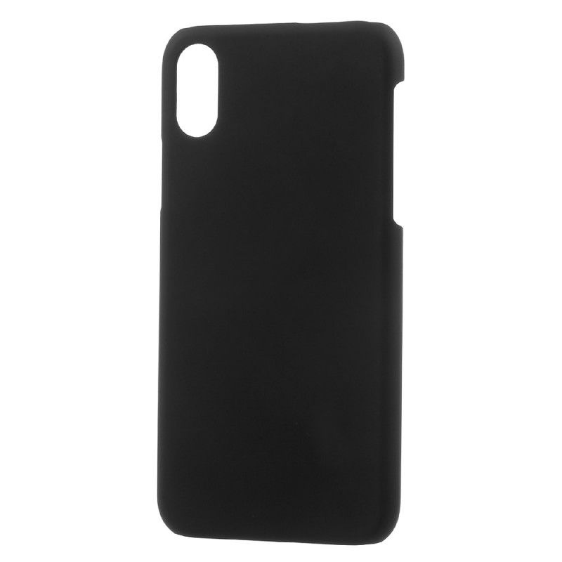 Hoesje iPhone X Wit Zwart Klassieke Bakwagen
