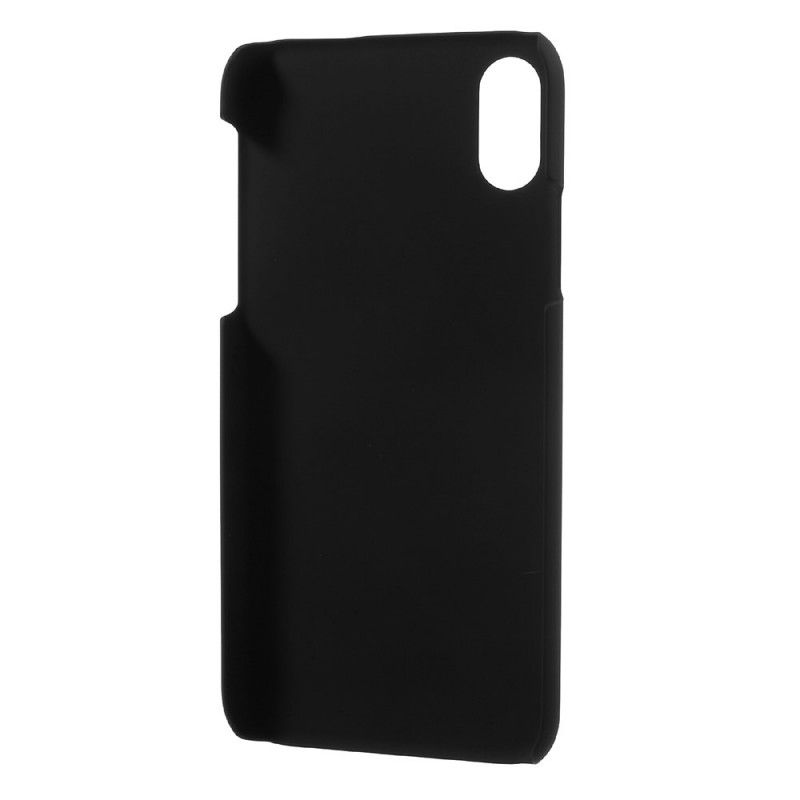 Hoesje iPhone X Wit Zwart Klassieke Bakwagen