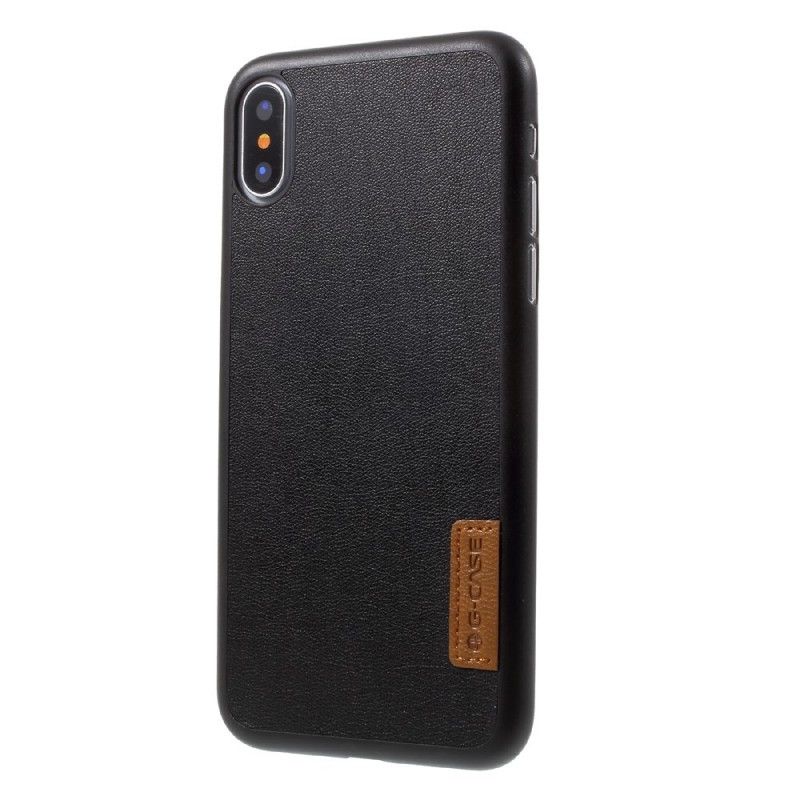 Hoesje voor iPhone X G-Etui Van Imitatieleer