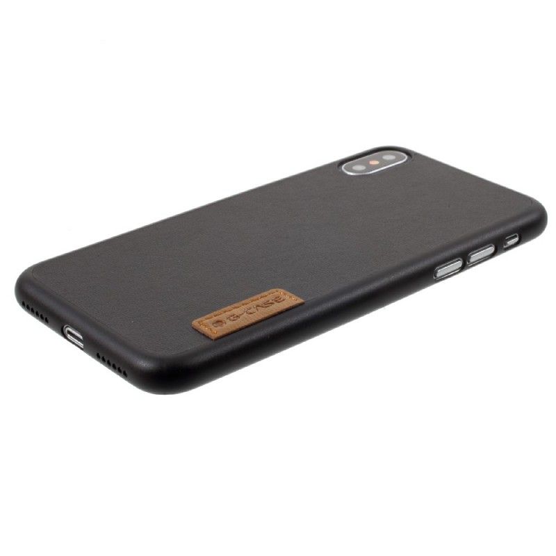 Hoesje voor iPhone X G-Etui Van Imitatieleer