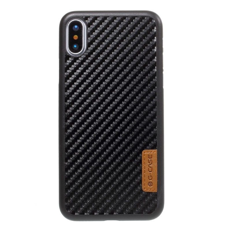 Hoesje voor iPhone X G-Kast Van Koolstofvezel