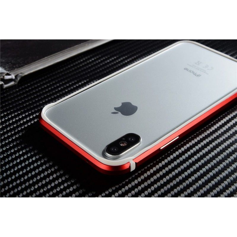 Hoesje voor iPhone X Rood Wit Sulada-Legering