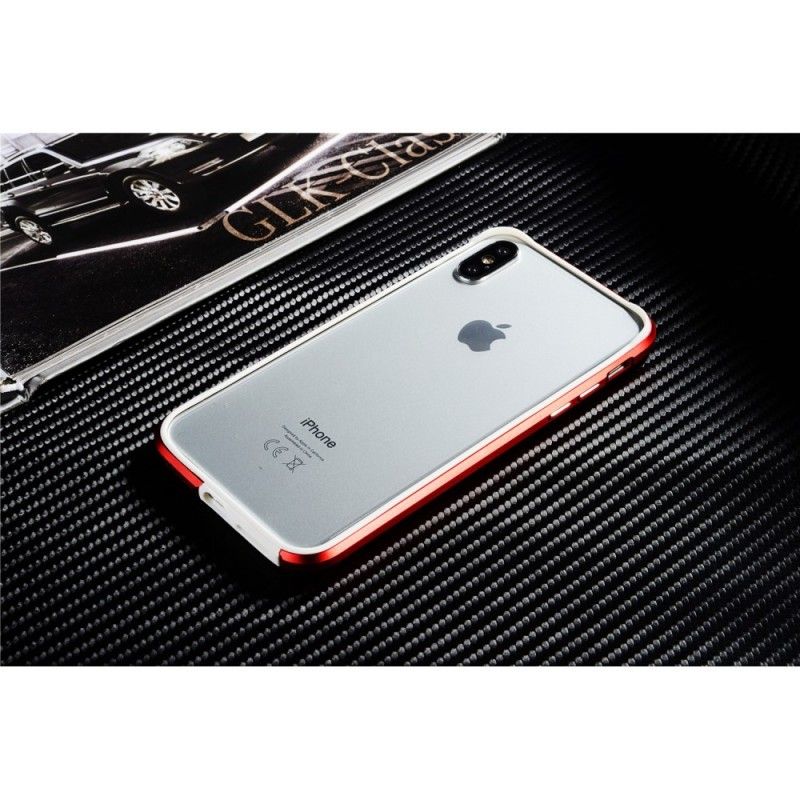 Hoesje voor iPhone X Rood Wit Sulada-Legering