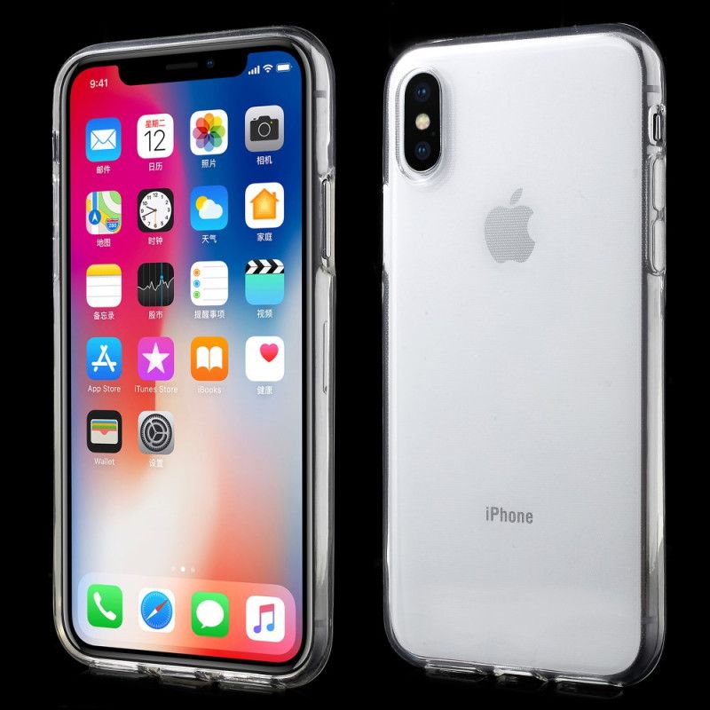 Hoesje voor iPhone X Transparant Flexibel