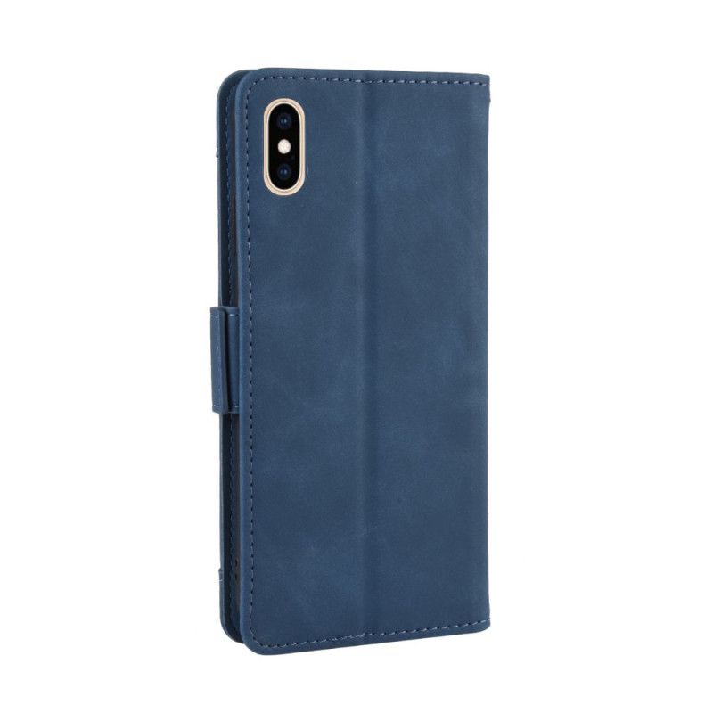 Leren Hoesje iPhone X Rood Zwart Eersteklas Multikaart