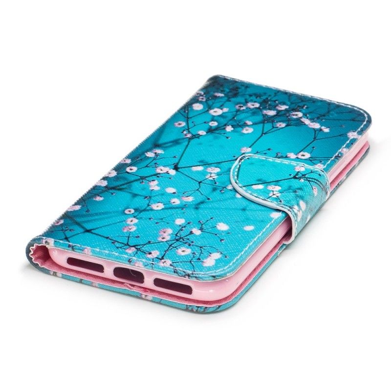 Leren Hoesje voor iPhone X Bloeiende Boom