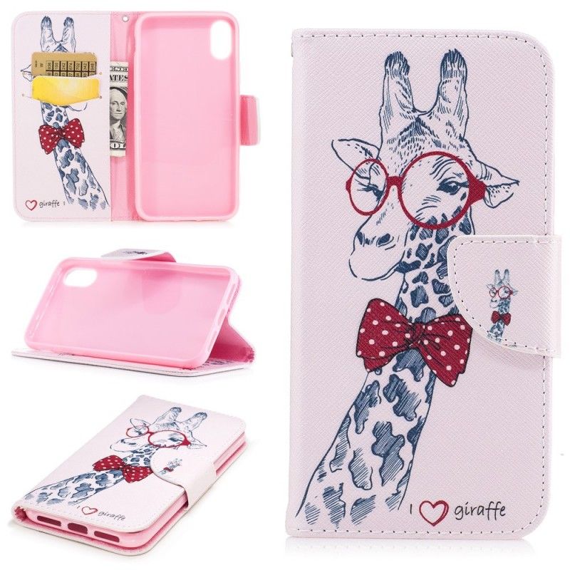 Leren Hoesje voor iPhone X Nerdgiraf