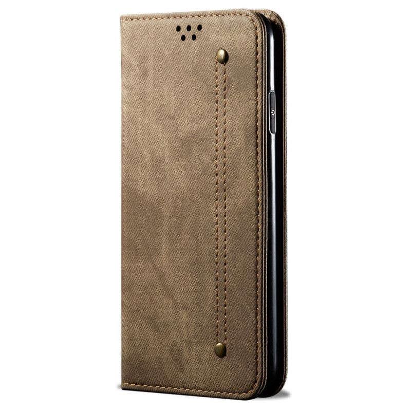 Folio-hoesje Realme C63 Denimstof