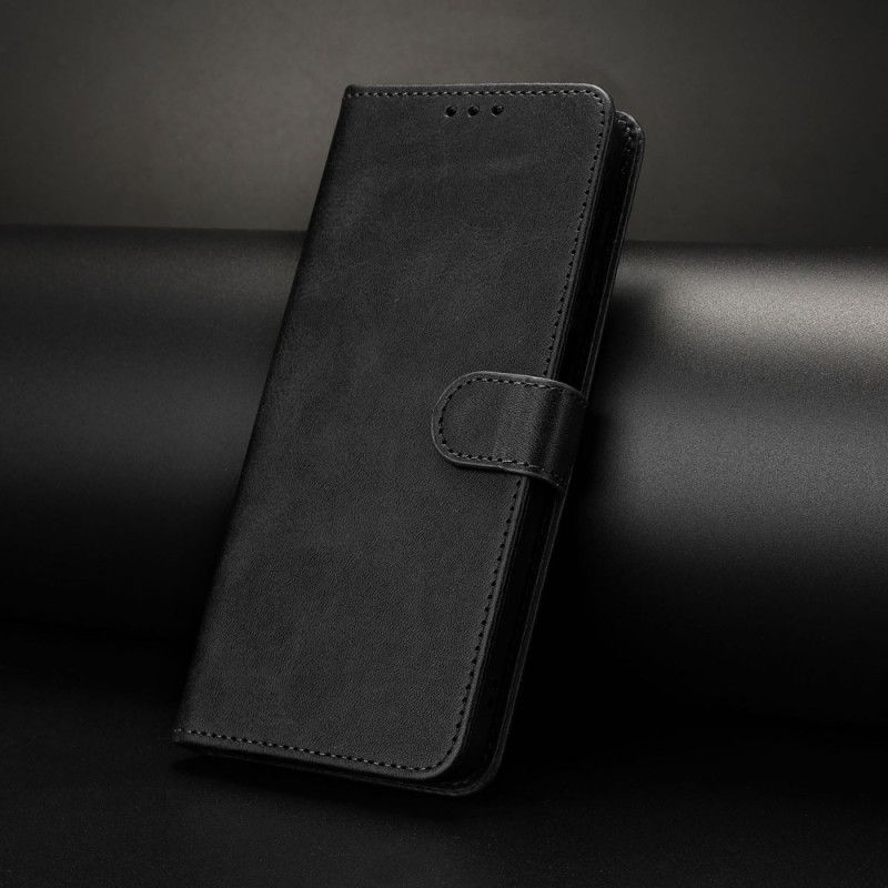 Leren Hoesje Voor Realme C63 Mat Effect Met Bandje