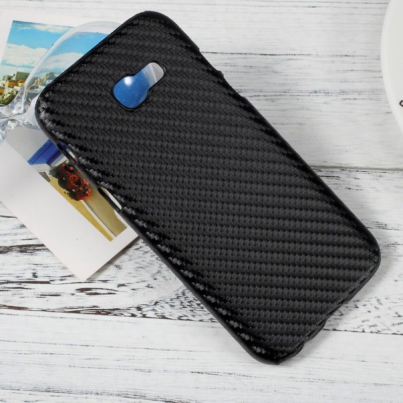 Hoesje voor Samsung Galaxy A5 2017 Zwart Koolstofvezel