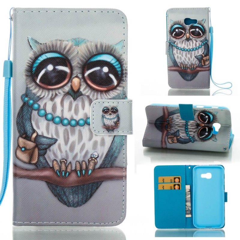 Leren Hoesje Samsung Galaxy A5 2017 Juffrouw Uil