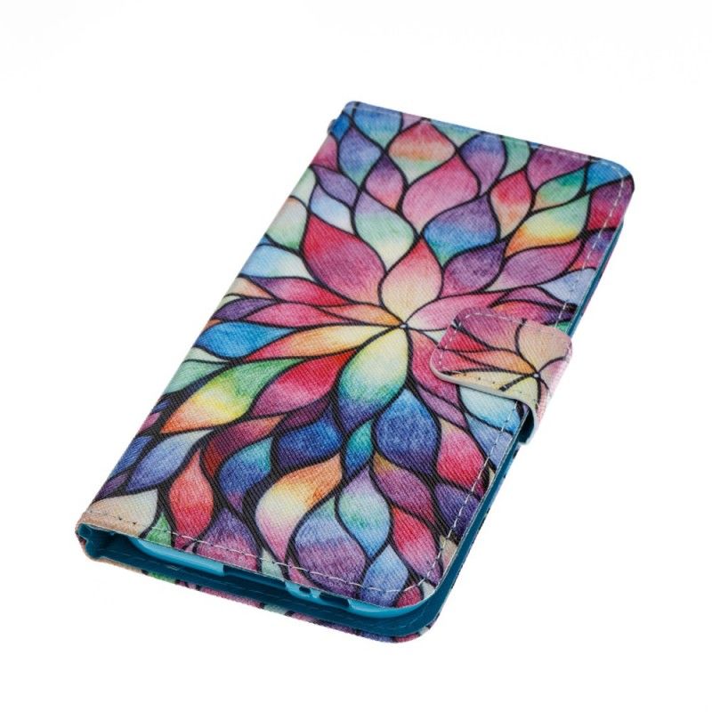 Leren Hoesje Samsung Galaxy A5 2017 Lichtblauw Optische Kleur