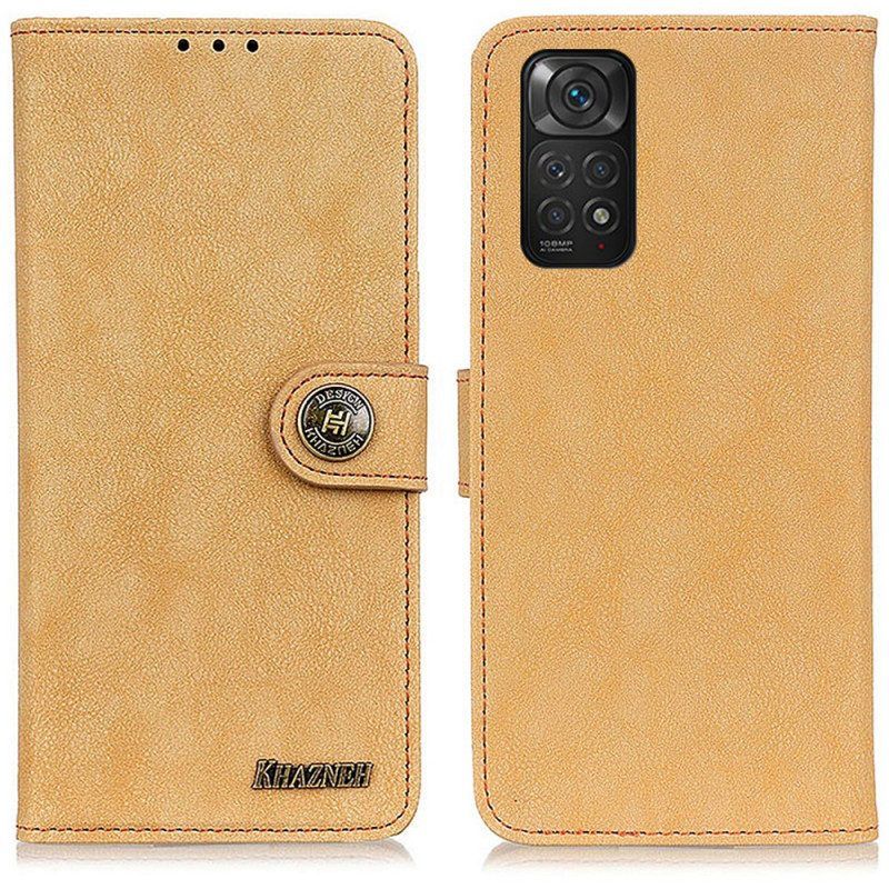 Folio-hoesje voor Xiaomi Redmi Note 11 / 11S Khazneh Retro Splitleer