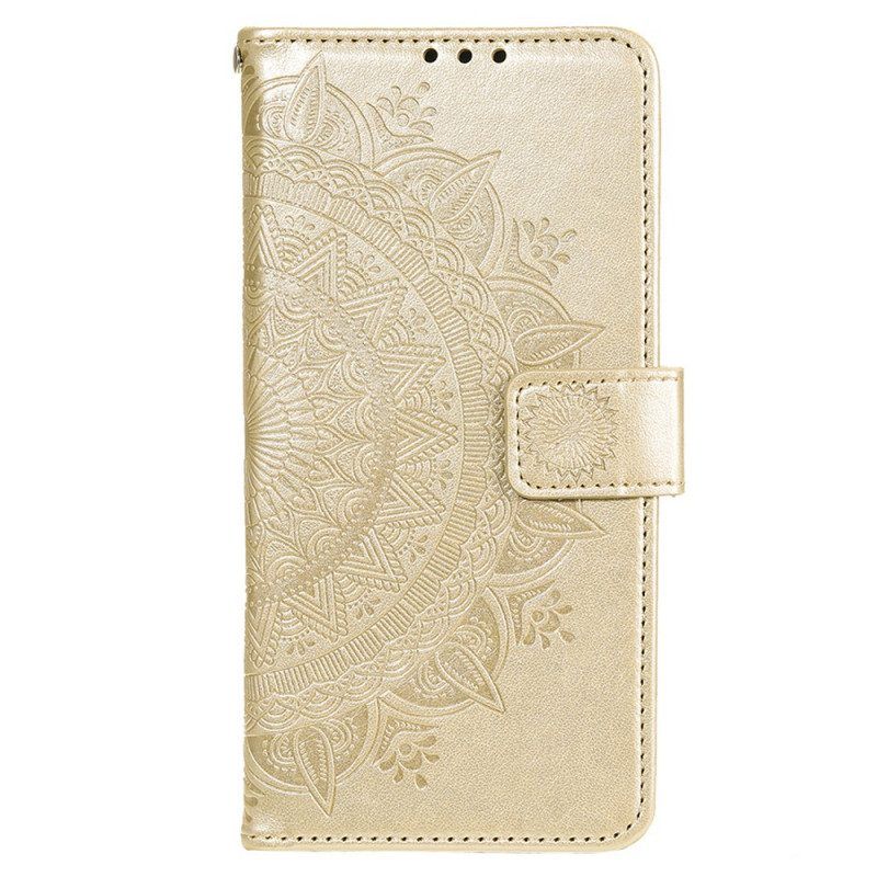 Folio-hoesje voor Xiaomi Redmi Note 11 / 11S Zon Mandala