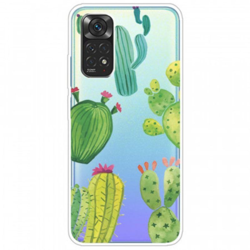 Hoesje voor Xiaomi Redmi Note 11 / 11S Aquarel Cactussen