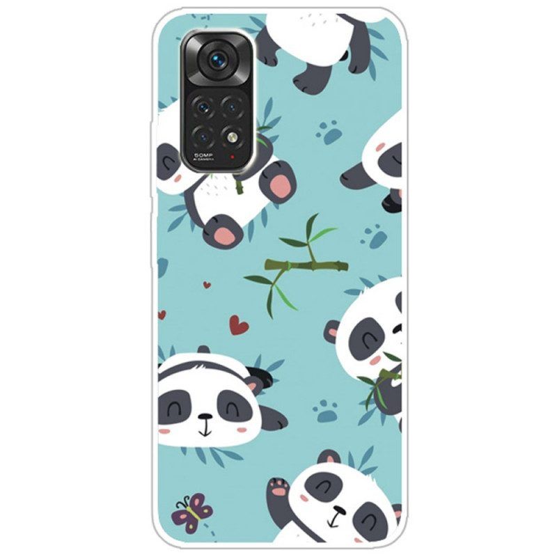 Hoesje voor Xiaomi Redmi Note 11 / 11S Stelletje Panda's