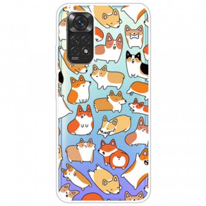 Telefoonhoesje voor Xiaomi Redmi Note 11 / 11S Naadloze Meerdere Honden