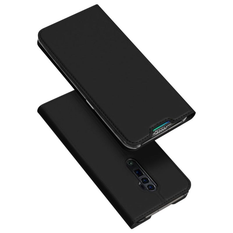 Folio-hoesje voor Oppo Reno 10x Zoom Donkerblauw Pro Dux Ducis Huid