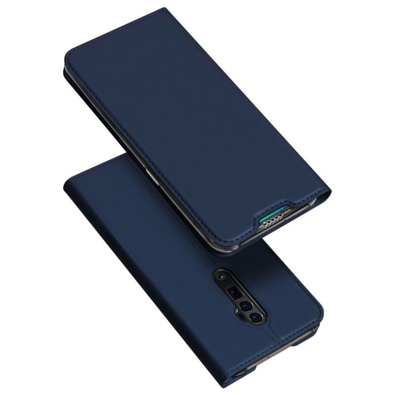 Folio-hoesje voor Oppo Reno 10x Zoom Donkerblauw Pro Dux Ducis Huid