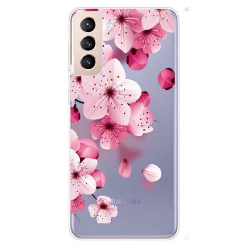 Hoesje voor Samsung Galaxy S22 Plus 5G Kleine Roze Bloemen