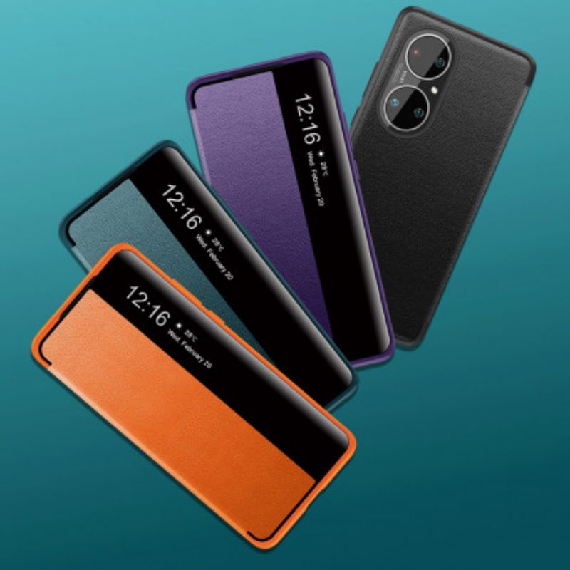 Bekijk Omslag Huawei P50 Pro Gestructureerd Kunstleer