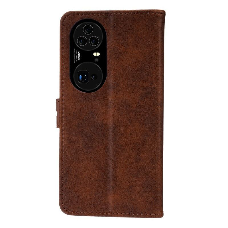 Flip Case Leren Huawei P50 Pro Kunstleer Kitten