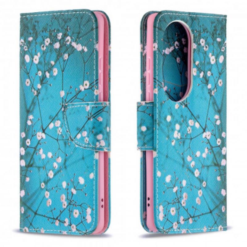 Folio-hoesje Huawei P50 Pro Bloeiende Boom
