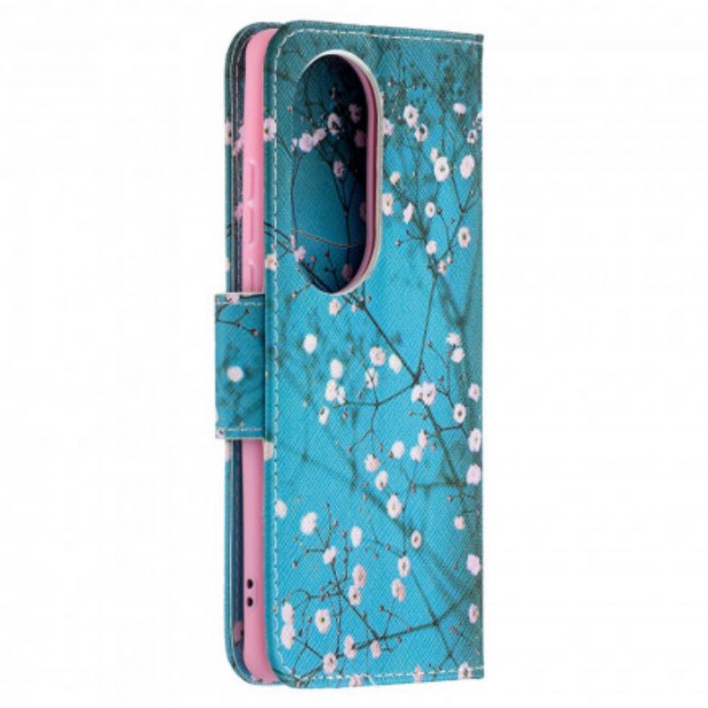 Folio-hoesje Huawei P50 Pro Bloeiende Boom