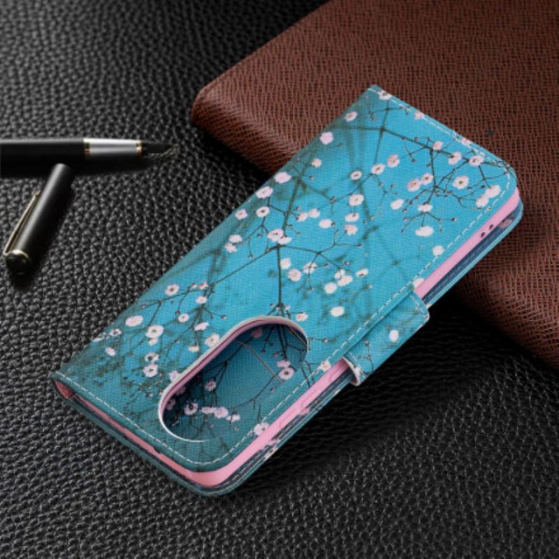 Folio-hoesje Huawei P50 Pro Bloeiende Boom