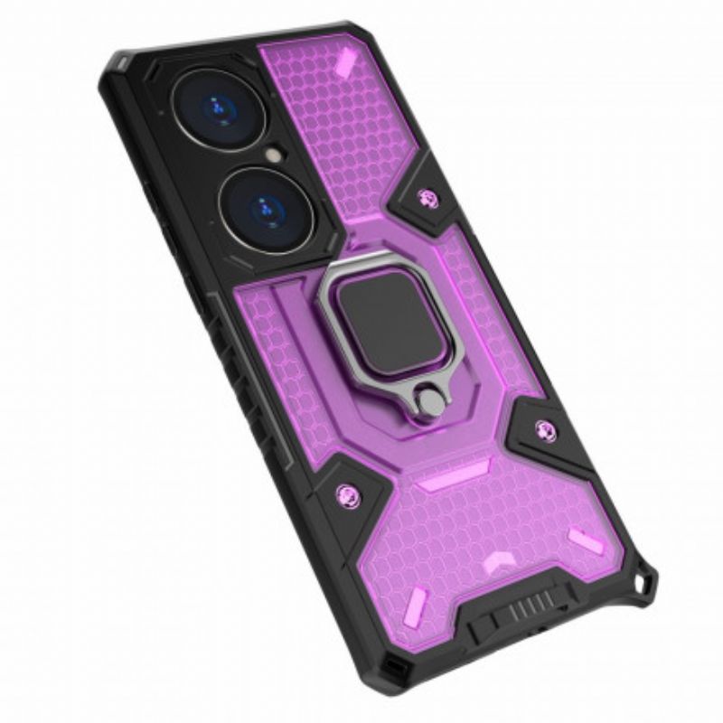 Hoesje Huawei P50 Pro Heavy-duty Hybride Honingraatstijl Bescherming Hoesje
