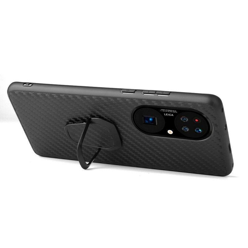 Hoesje Huawei P50 Pro Krokodil Stijl Ring-houder