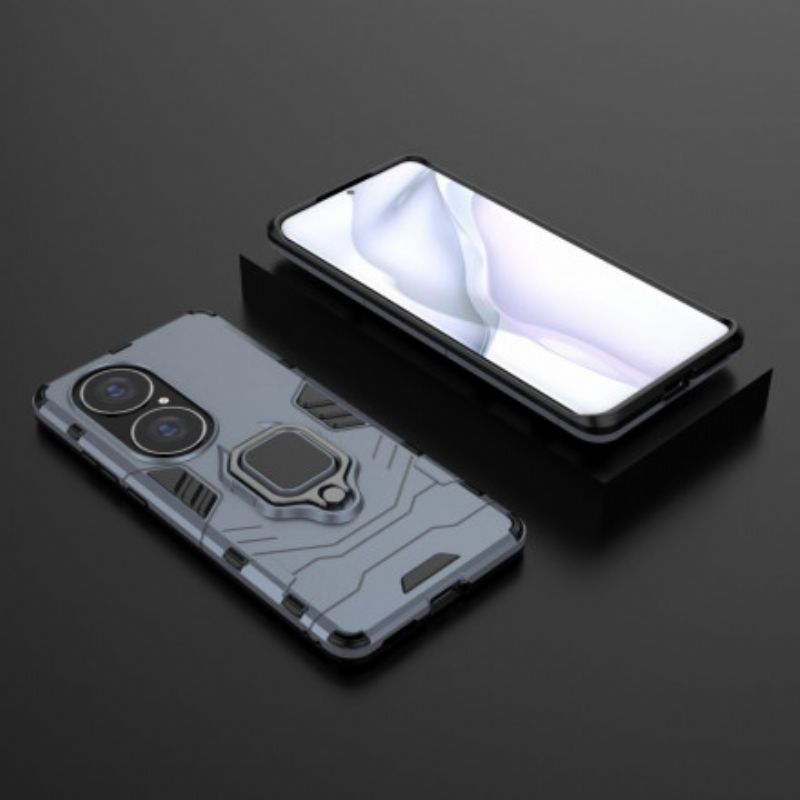 Hoesje Huawei P50 Pro Ringbestendig Bescherming Hoesje