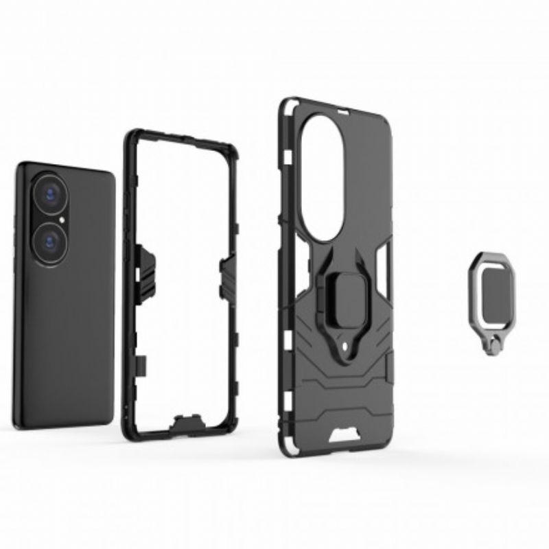 Hoesje Huawei P50 Pro Ringbestendig Bescherming Hoesje