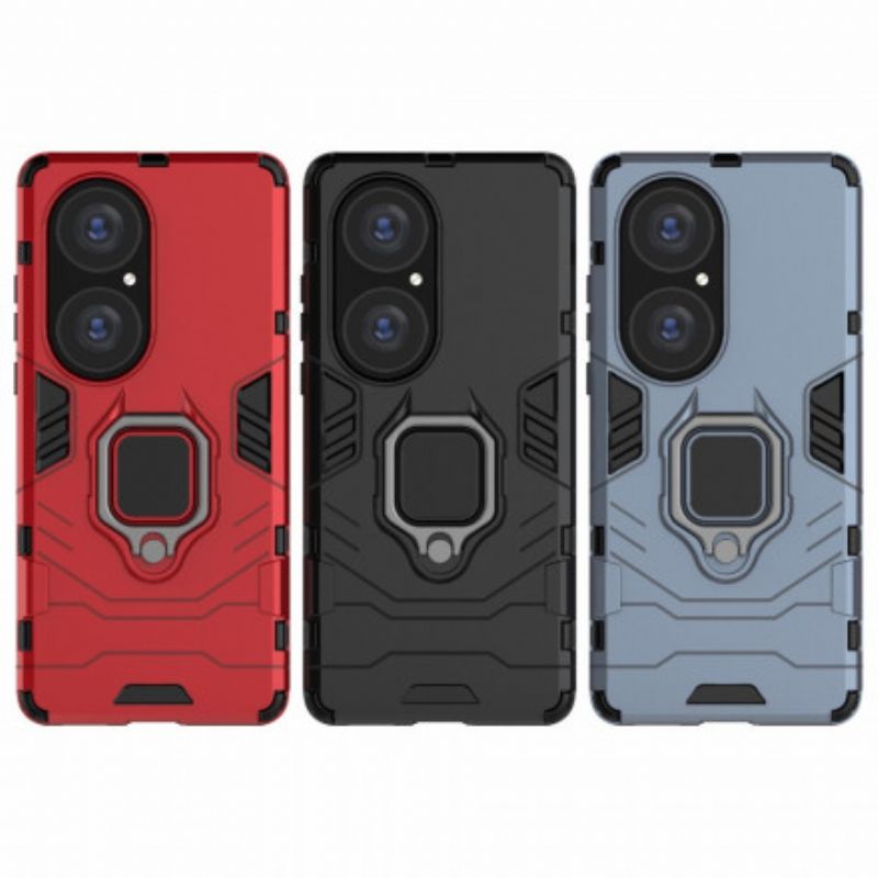 Hoesje Huawei P50 Pro Ringbestendig Bescherming Hoesje