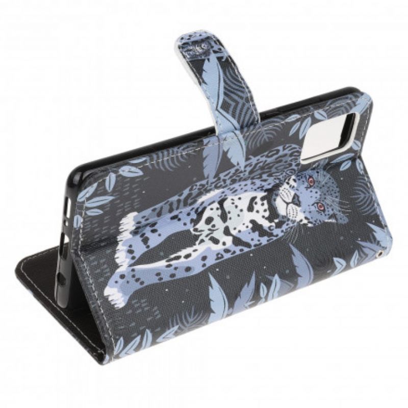 Folio-hoesje Moto G100 Leopard Strappy