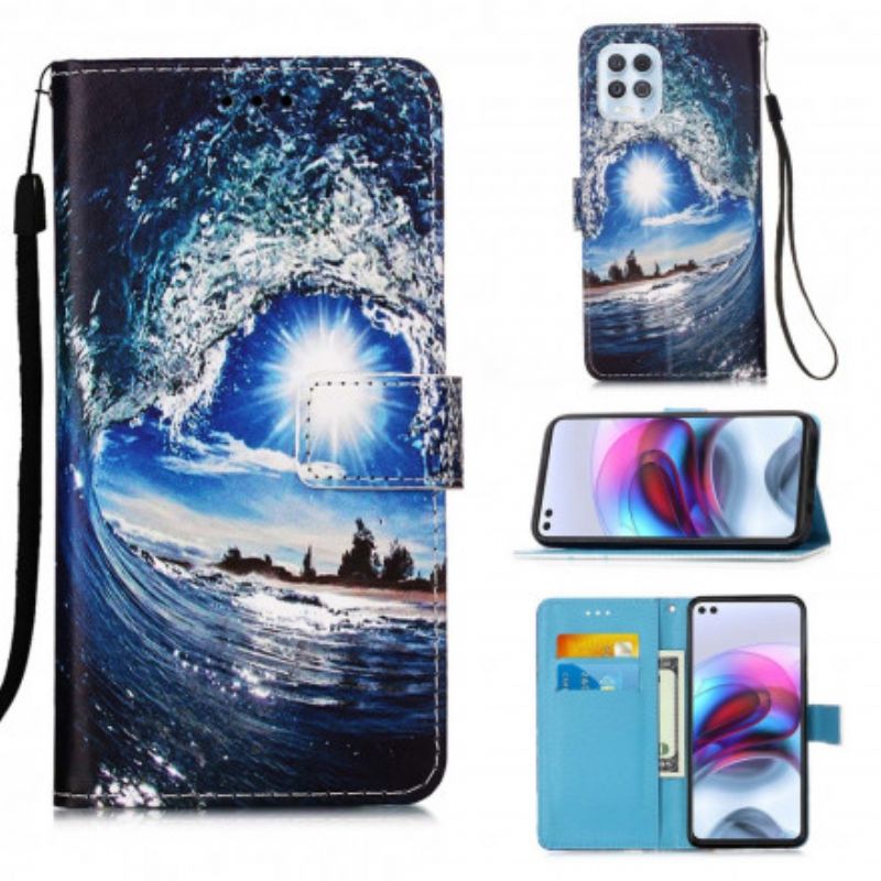 Folio-hoesje Moto G100 Love The Wave