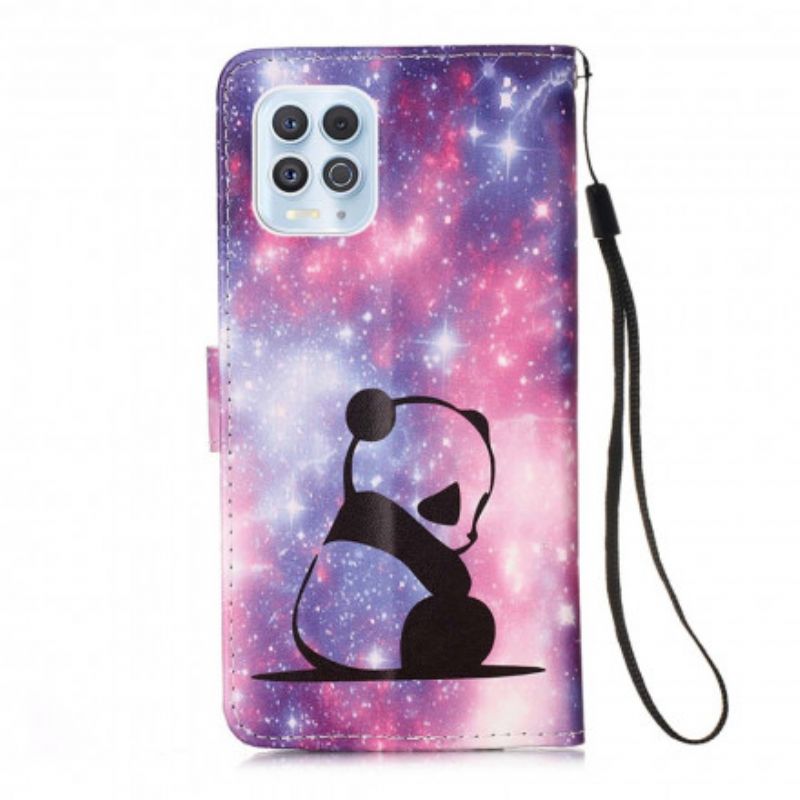 Folio-hoesje Moto G100 Panda Galaxy