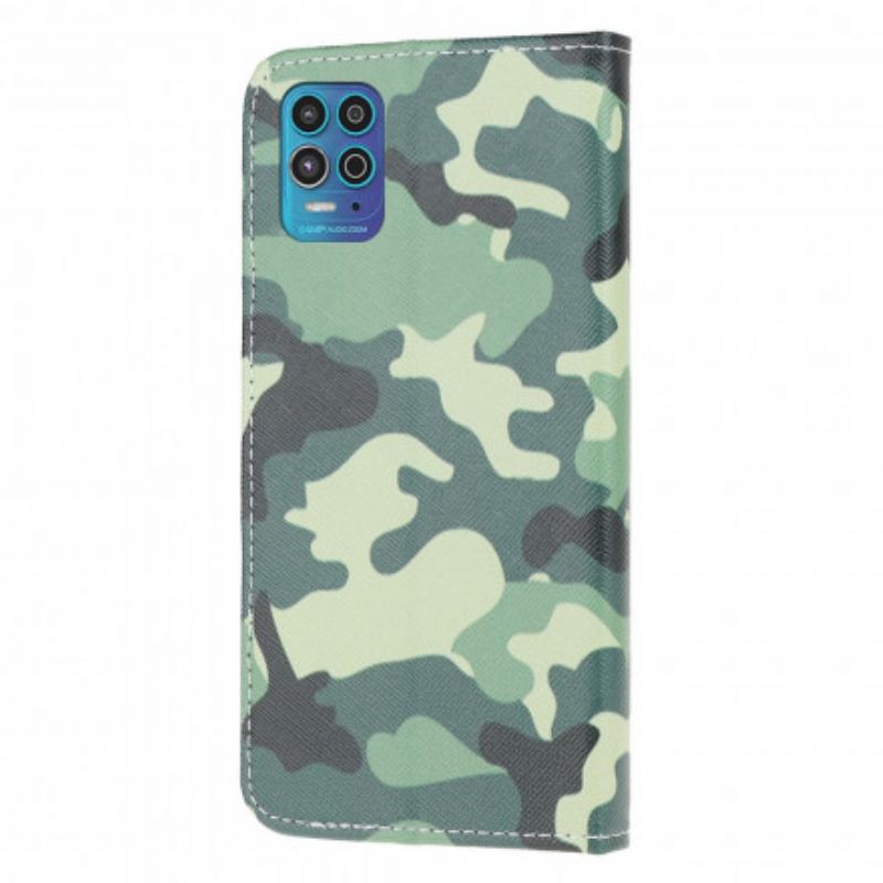 Folio-hoesje Moto G100 Telefoonhoesje Militaire Camouflage