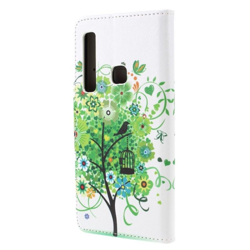 Bescherming Hoesje Samsung Galaxy A9 Telefoonhoesje Bloeiende Boom