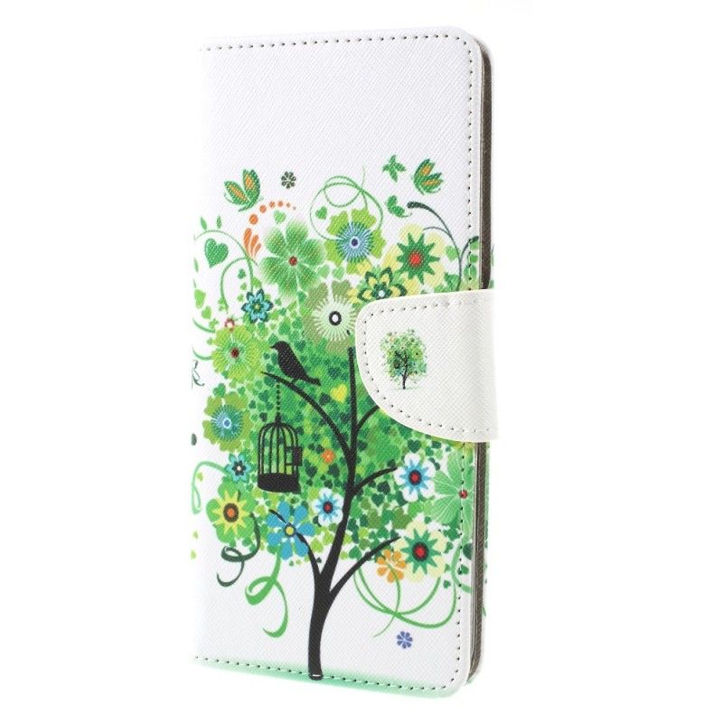 Bescherming Hoesje Samsung Galaxy A9 Telefoonhoesje Bloeiende Boom