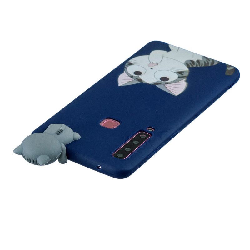 Case Hoesje Samsung Galaxy A9 Telefoonhoesje Grappige 3D Kat